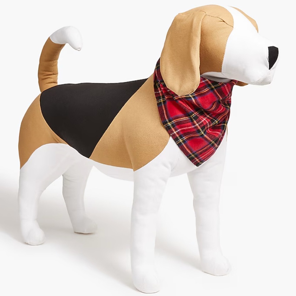 NWT J Crew Dog Bandana- Plaid